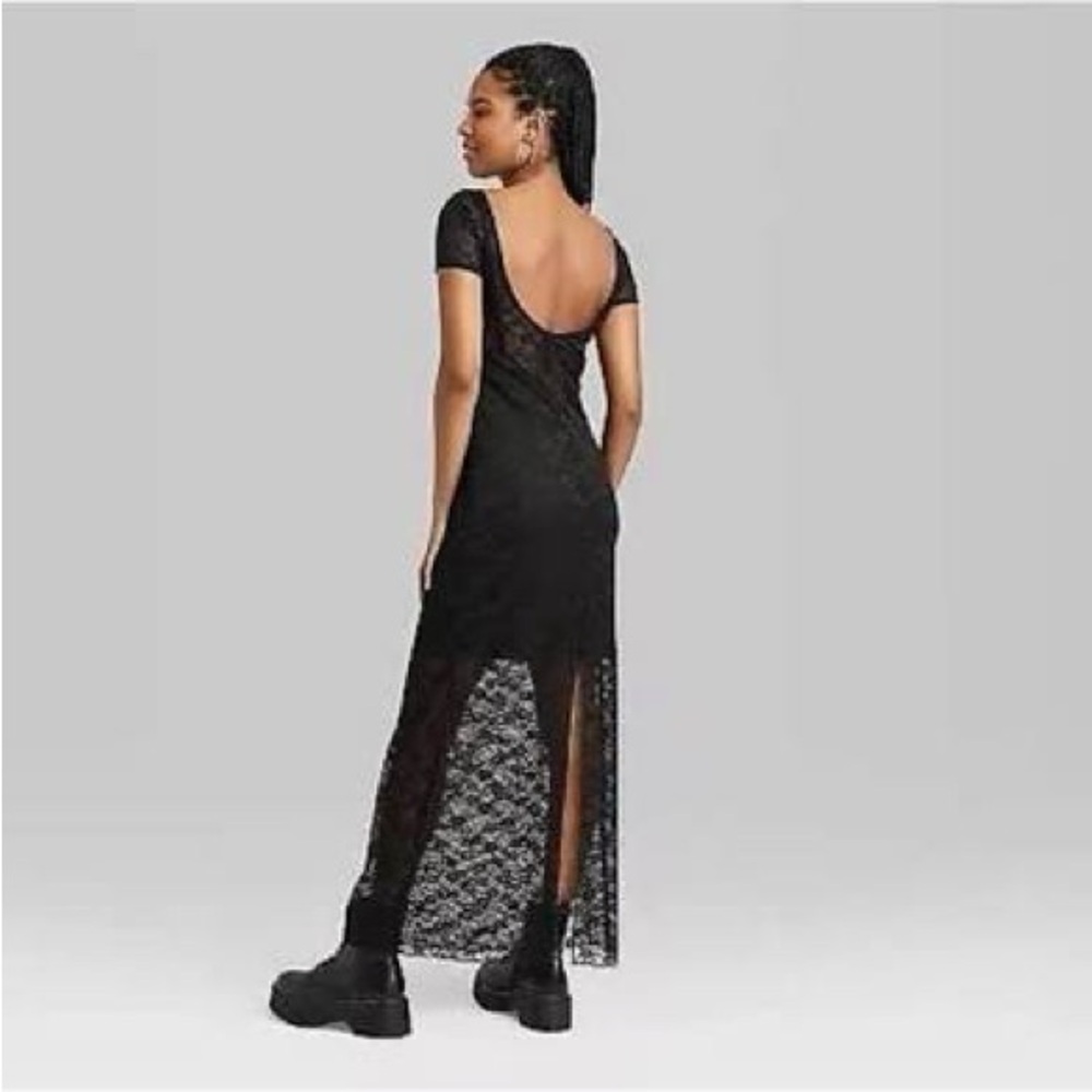 Elegant Black Lace Dress